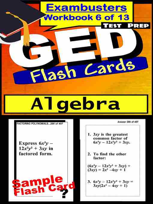 Title details for GED Test Algebra—Exambusters Flashcards—Workbook 6 of 13 by GED Exambusters - Available